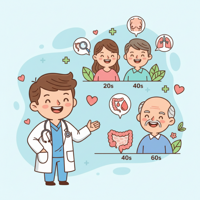 癌症早期篩檢建議：不同年齡該做哪些檢查？