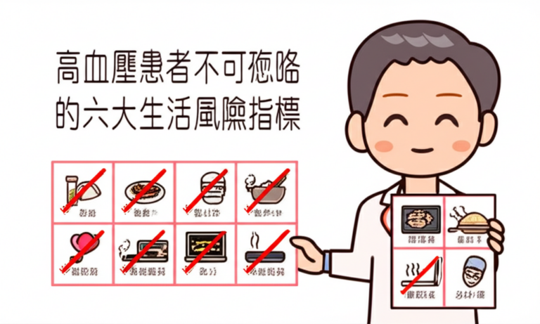 高血壓患者不可忽略的六大生活風險指標