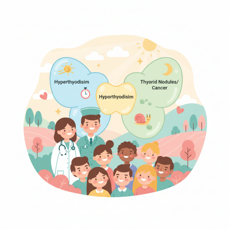 甲状腺疾病常見三大類型比較