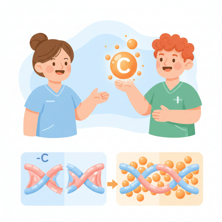 缺乏維生素 C 如何影響膠原蛋白生成？