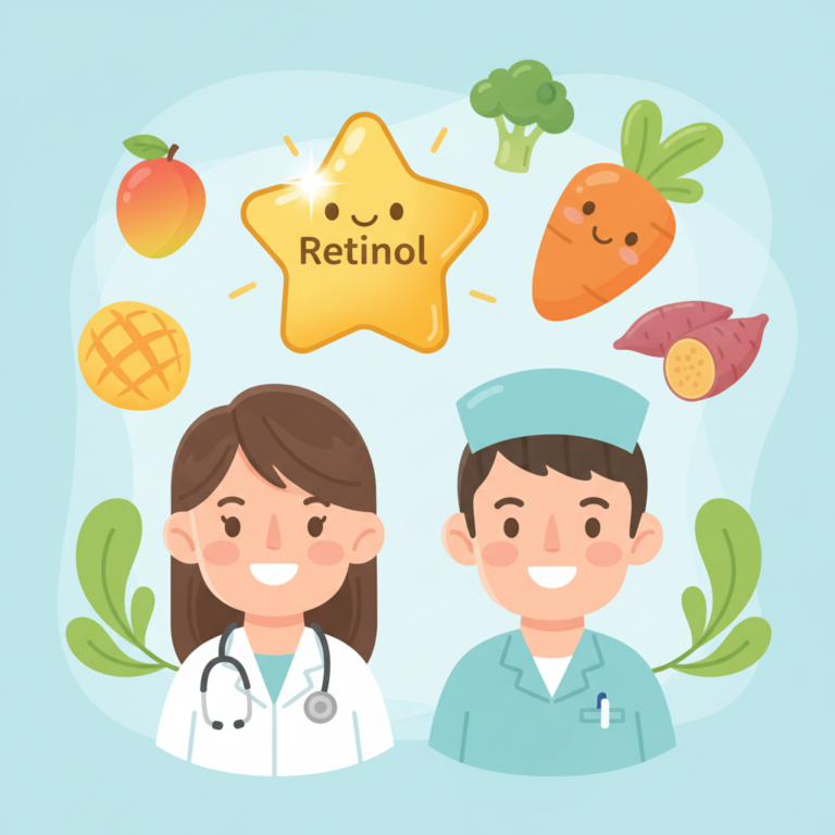 維生素 A 的兩種形式：視黃醇與類胡蘿蔔素