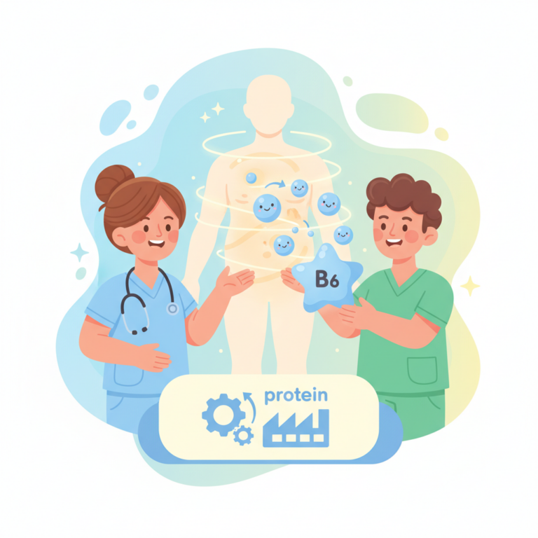 維生素 B6 對於蛋白質代謝的幫助