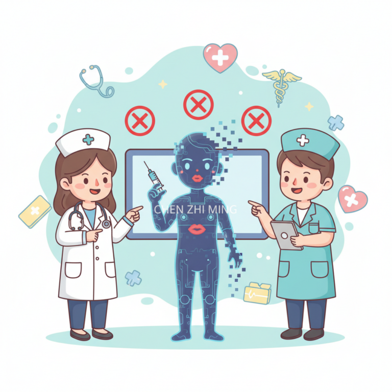 如何辨別 AI 假醫師影片？3 個破綻讓你識破「陳志明」數位人偽裝,AI 醫師辨別; 陳志明 詐騙,教學/安全