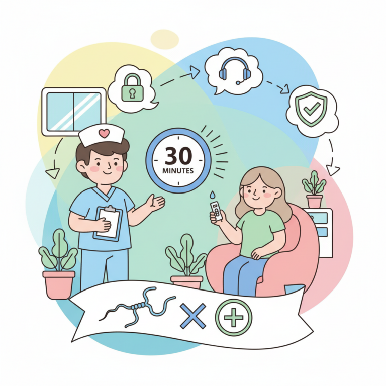 2026 匿名篩檢流程教學：梅毒快篩 30 分鐘出爐，保密機制與諮詢管道,梅毒匿名篩檢; 梅毒快篩流程,教學/安全