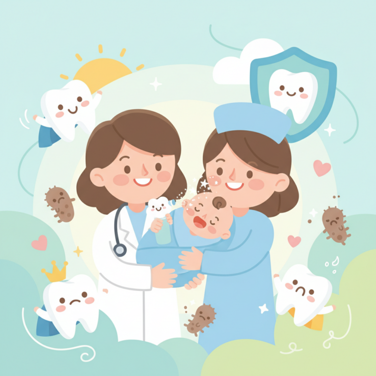 終於不用為刷牙崩潰！「兒童健齒噴霧」讓奶睡寶寶告別蛀牙危機。