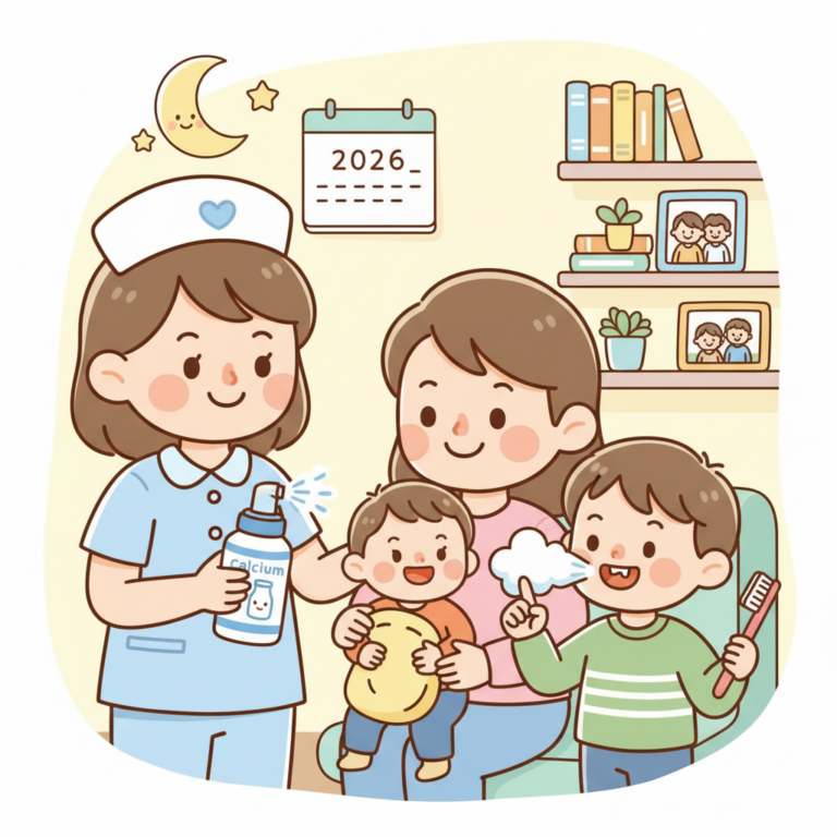 2026 爸媽瘋傳的「奶睡神器」：實測兒童含鈣噴霧，大童換牙期也適用。