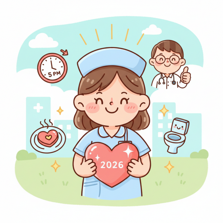 工作心聲,護理師的微心願：2026 能準時下班、吃飯、上廁所就是最大的奢侈。
