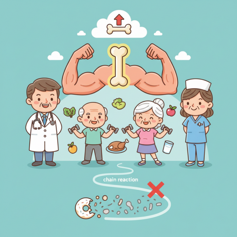 骨骼肌肉,預防肌少症：銀髮族應避免的「空熱量」飲食與肌肉流失的連鎖反應