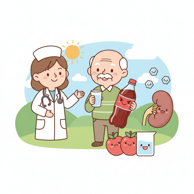 痛風防治,含糖飲料是尿酸幫兇？解析果糖對老人家代謝痛風與腎結石的影響