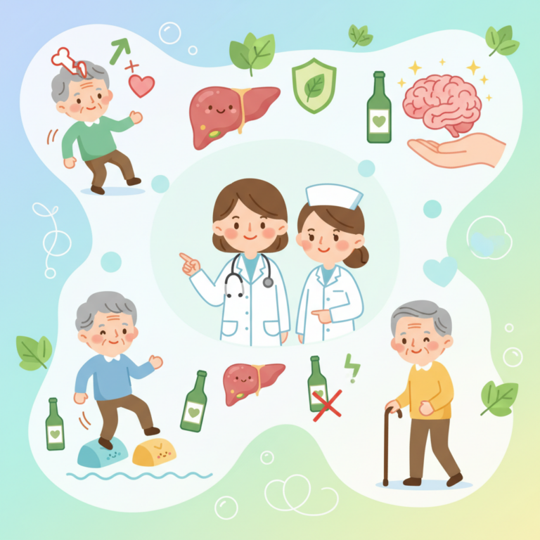 生活品質,酒精對長輩的 3 大威脅：增加跌倒風險、肝臟負擔與神經系統損傷