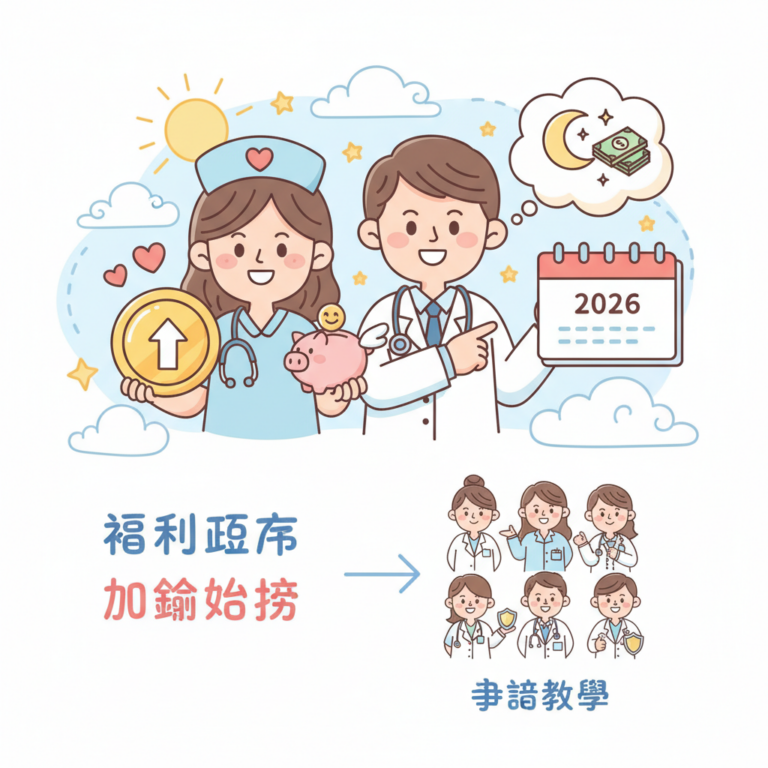 福利政策,2026 護理師福利懶人包：除了夜班津貼還有什麼？政府加薪補助申請教學