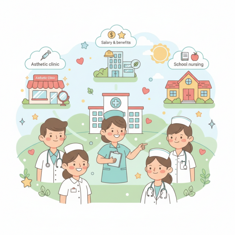 轉職指南,2026 護理師轉職出路：除了臨床還能去哪？醫美、職護、校護薪資福利對比