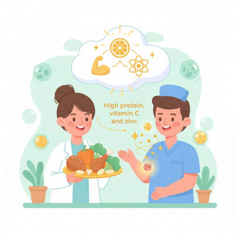 營養建議,傷口癒合吃什麼最快？2026 營養師清單：高蛋白、維生素 C 與鋅的黃金修復比例