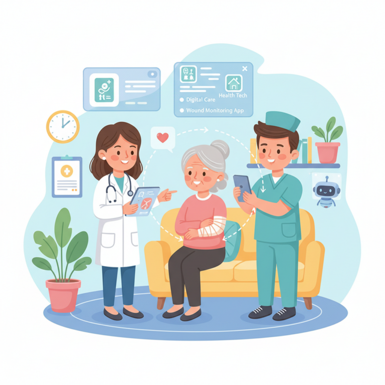 數位照護,居家照護黑科技：2026 遠距傷口監測 App 教學、拍照記錄傷口進度的 3 個角度