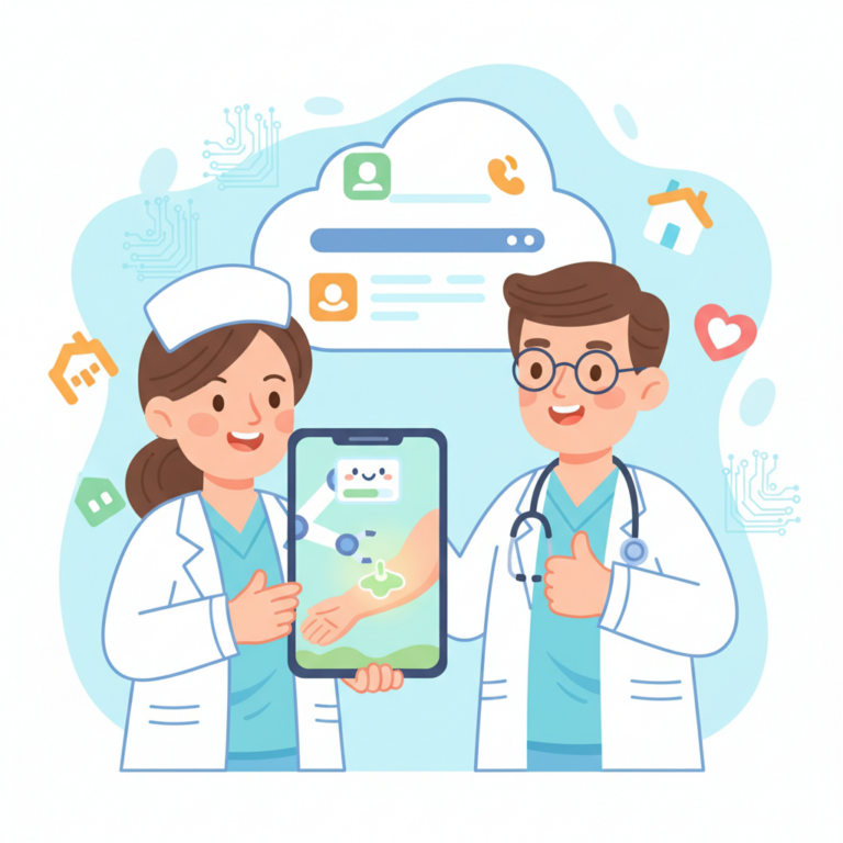 數位科技,2026 AI 傷口掃描 App：拍照就能分析癒合進度，居家照護者的數位小幫手