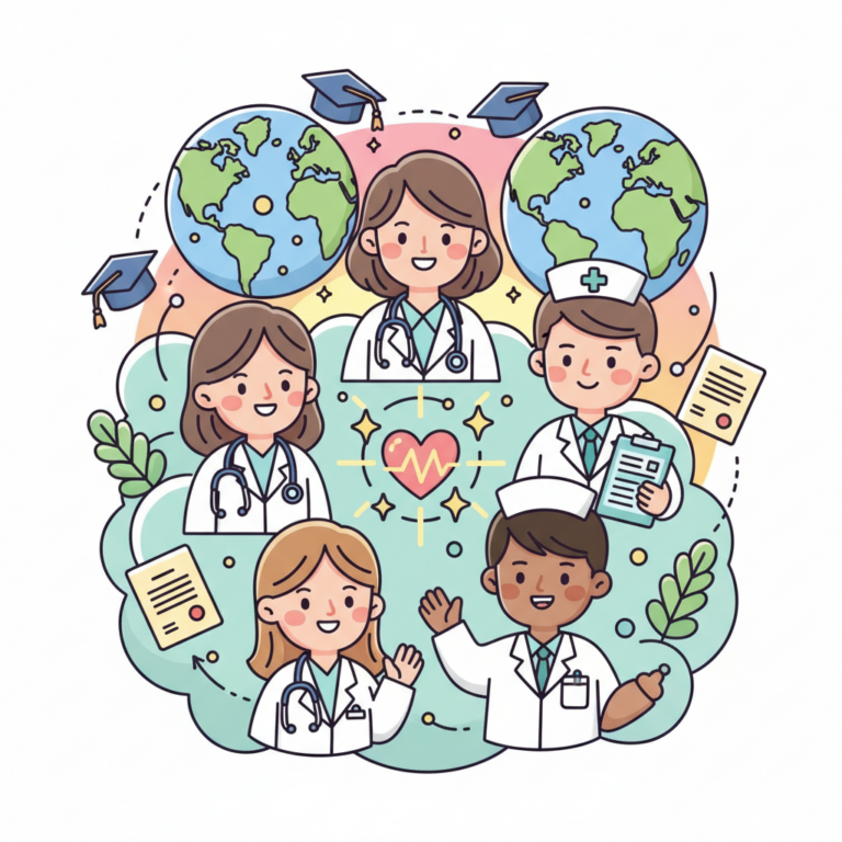 人才流動,2026 全球醫護人才流動：台灣醫師考取 USMLE/PLAB 現況,USMLE、海外執業,醫師,提供海外執業的申請趨勢分析