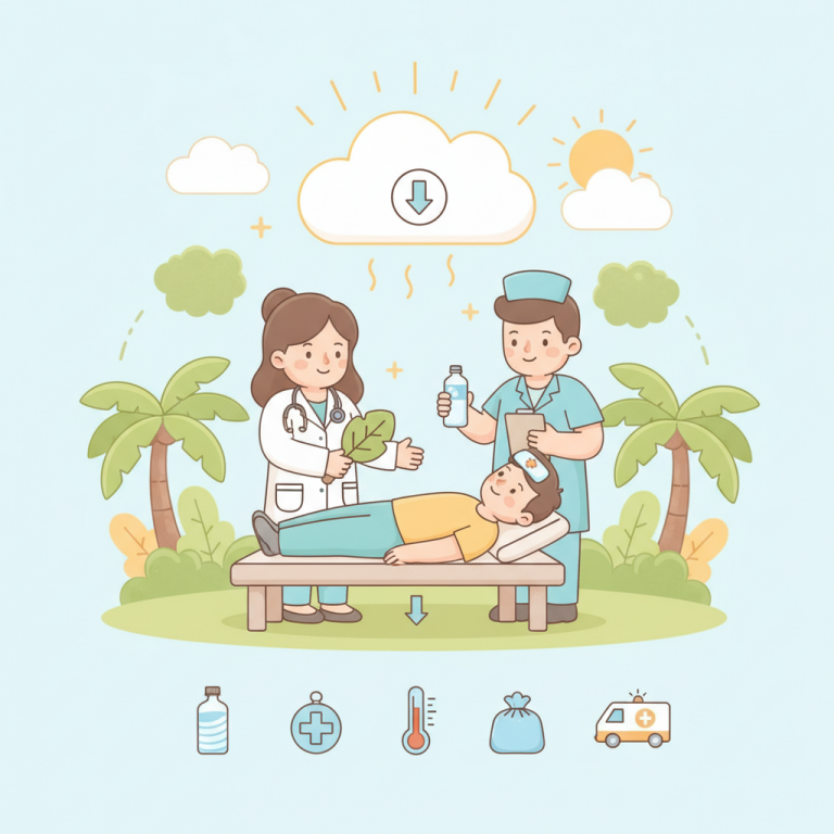 夏天中暑急救 2026｜症狀辨別＋送醫前正確處置步驟