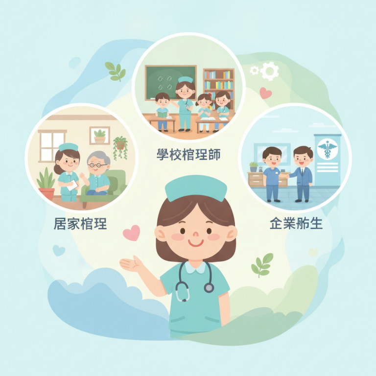 護理師轉職選擇 2026｜居家護理、學校護理師、企業護士比較