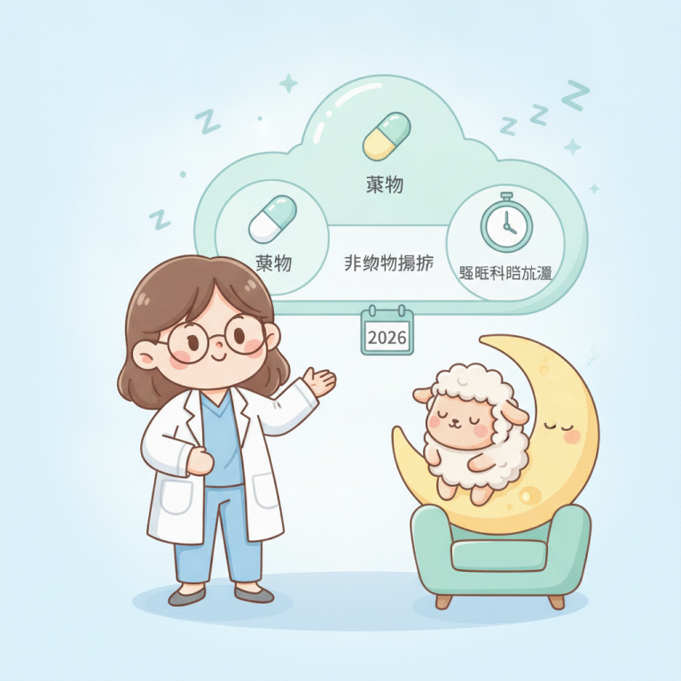 失眠怎麼辦？2026 睡眠科門診流程＋藥物＋非藥物療法比較