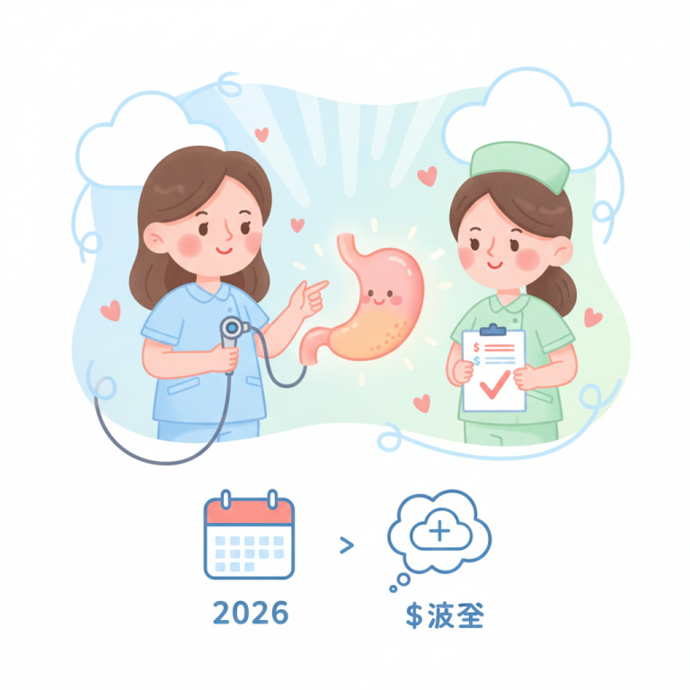 胃鏡費用 2026｜健保自費怎麼算？無痛胃鏡加多少錢一次看懂